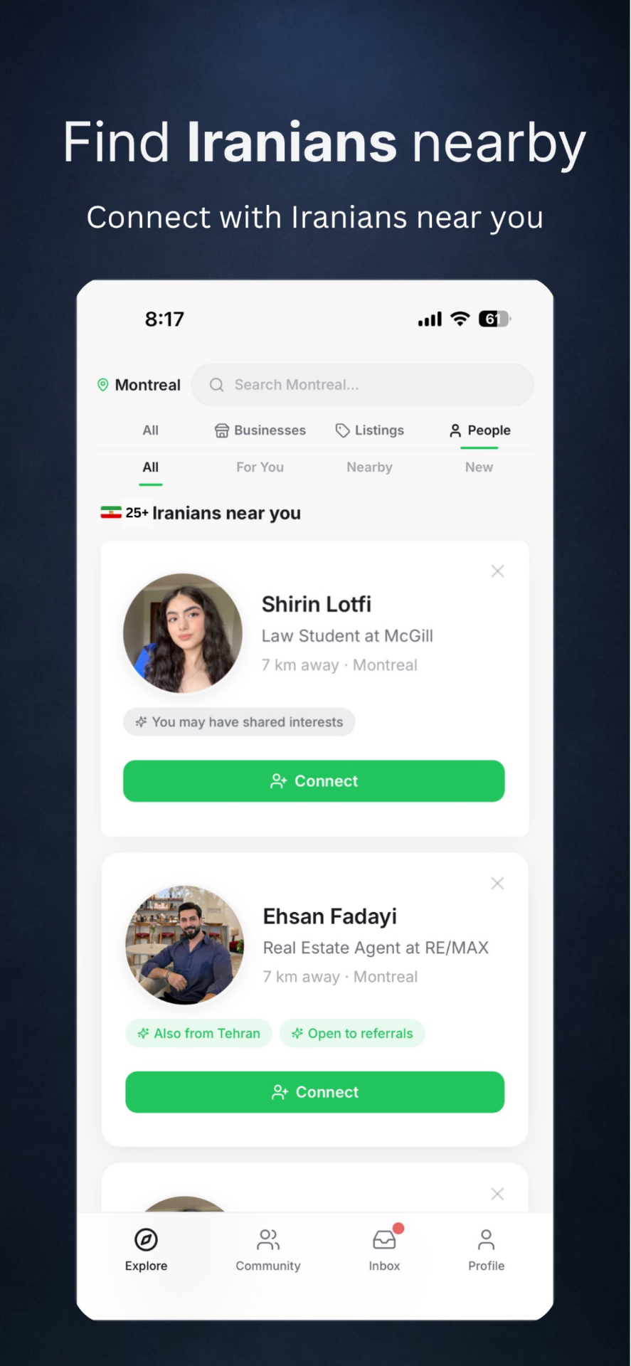 Find Iranians nearby
